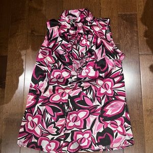 Sleeveless silky top